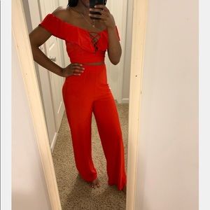 BRAND NEW Two piece wide leg causal set